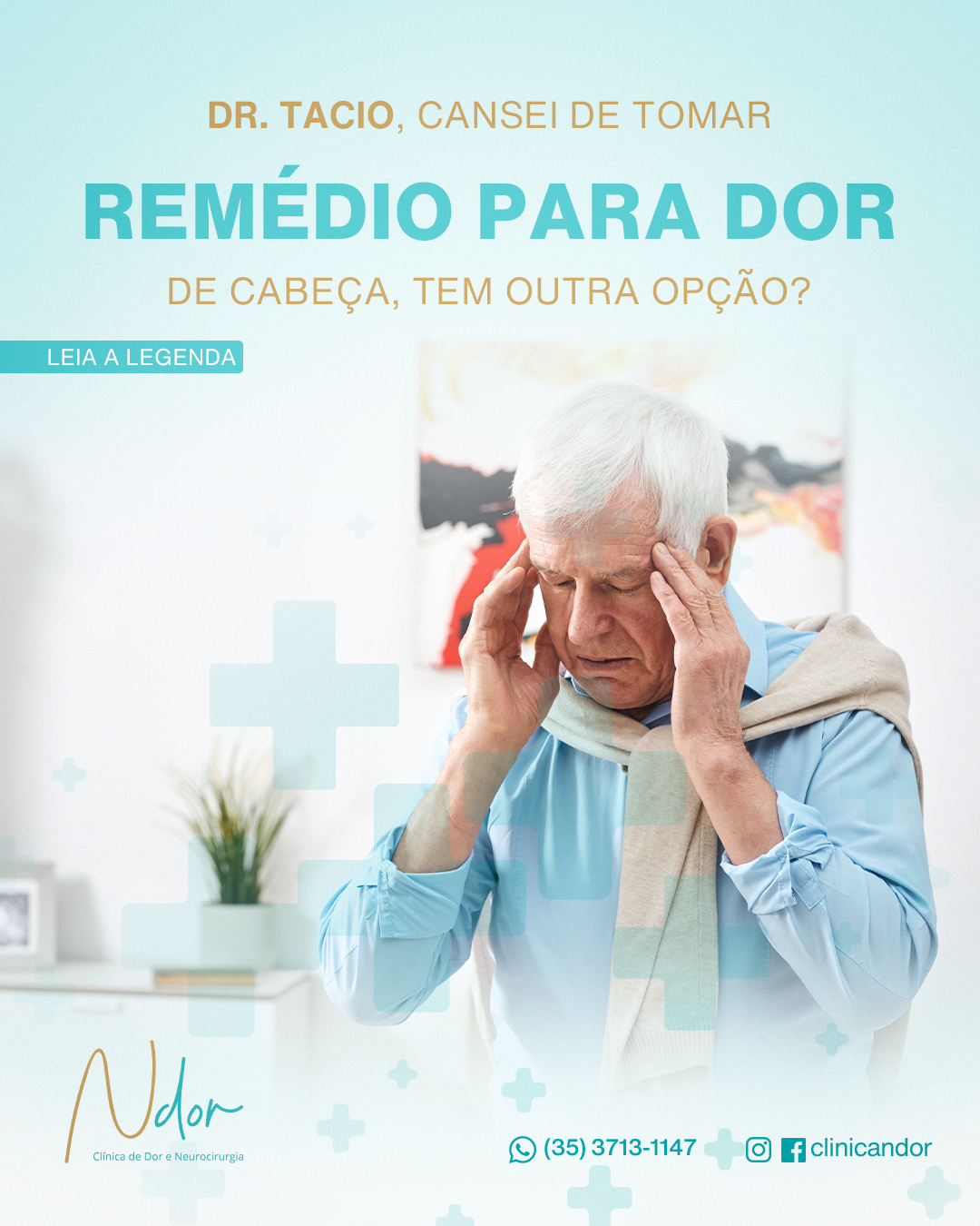 Cansei de tomar remédio para dor de cabeça, tem outra opção?